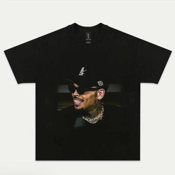 Other - Chris Brown Black Cotton T-Shirt